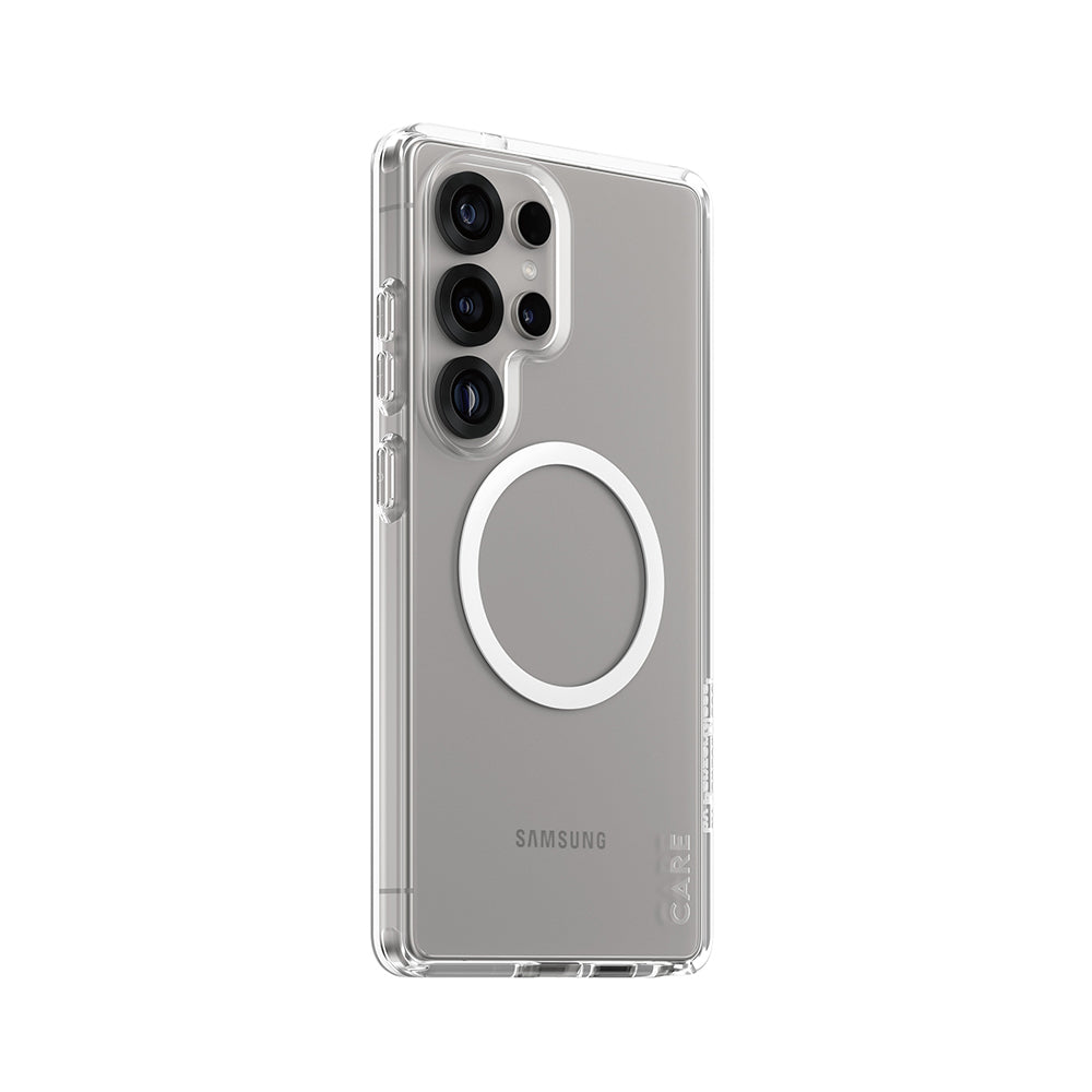 Case for Samsung Galaxy S25 Ultra S938, PanzerGlass, Urban Combat Care, White Transparent