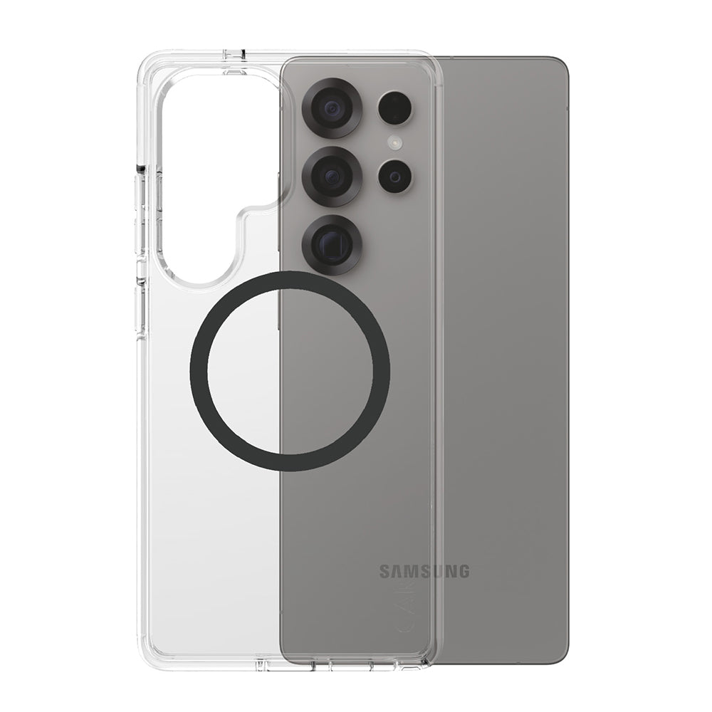 Case for Samsung Galaxy S25 Ultra S938, PanzerGlass, Urban Combat Care, Black Transparent