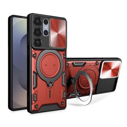 Puzdro pre Samsung Galaxy S25 Ultra S938, Techsuit, CamGuard Pro, Červené