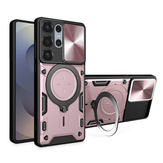 Puzdro pre Samsung Galaxy S25 Ultra S938, Techsuit, CamGuard Pro, Ružovo-zlaté
