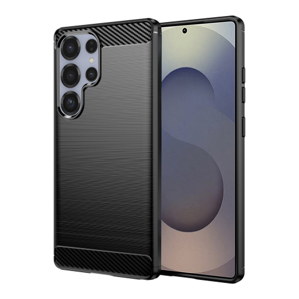 Obal na Samsung Galaxy S25 Ultra S938, Techsuit, Karbón, Čierny