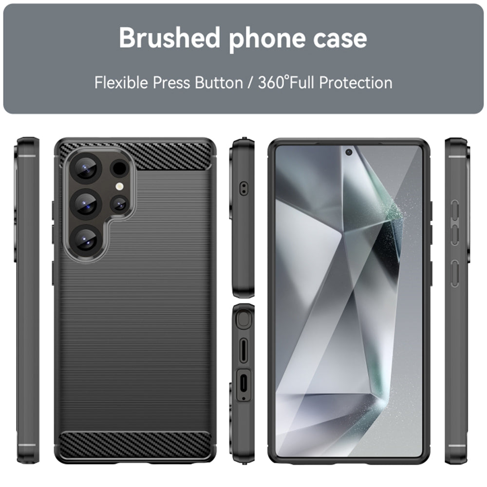 Obal na Samsung Galaxy S25 Ultra S938, Techsuit, Karbón, Čierny