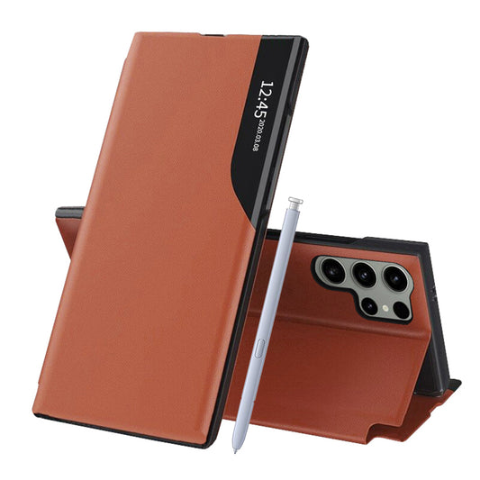 Puzdro pre Samsung Galaxy S25 Ultra S938, Techsuit, eFold, Oranžové