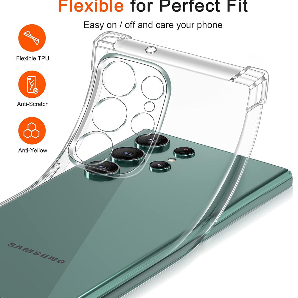 Obal na Samsung Galaxy S25 Ultra S938, Techsuit, nárazuvzdorný priehľadný, transparentný