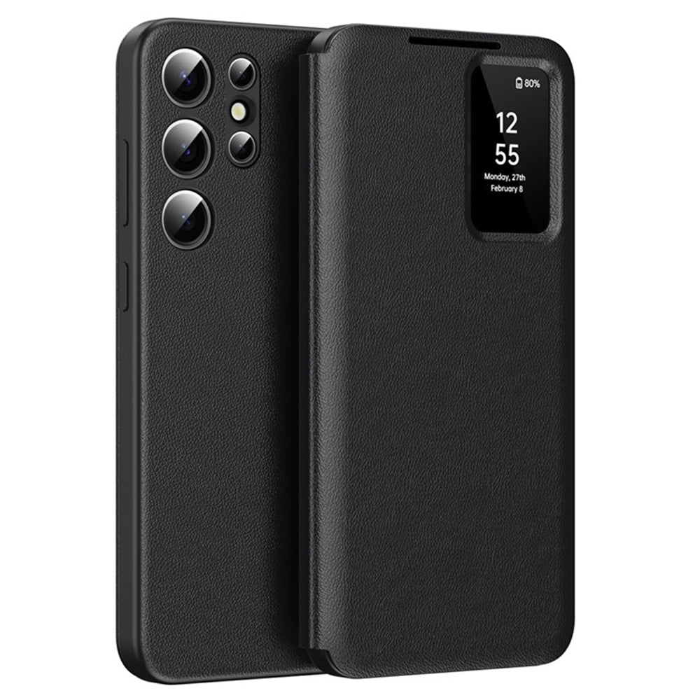 Puzdro pre Samsung Galaxy S25 Ultra S938, Techsuit, SmartView, Čierne