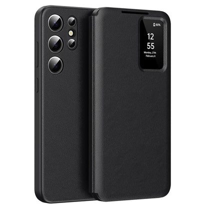 Puzdro pre Samsung Galaxy S25 Ultra S938, Techsuit, SmartView, Čierne