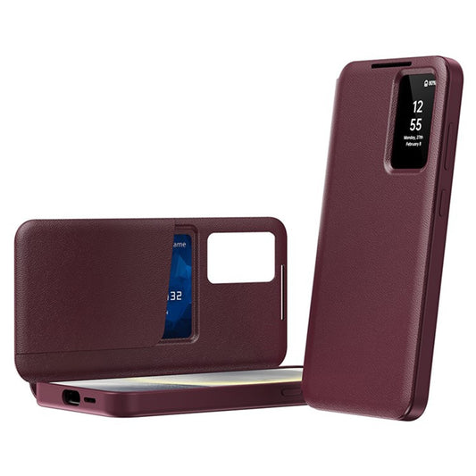 Puzdro pre Samsung Galaxy S25 Ultra S938, Techsuit, SmartView, Červené