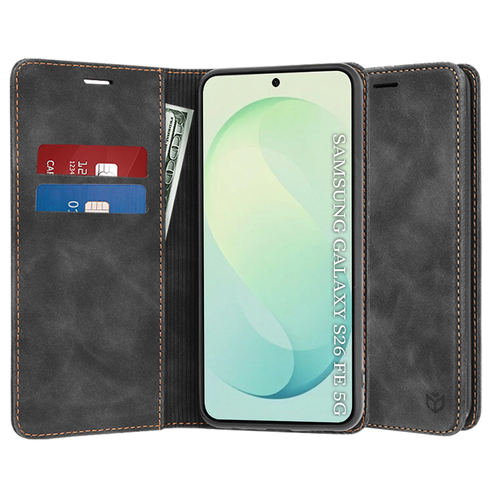 Puzdro pre Samsung Galaxy S26 FE / S25 FE, Techsuit, Confy, Čierne