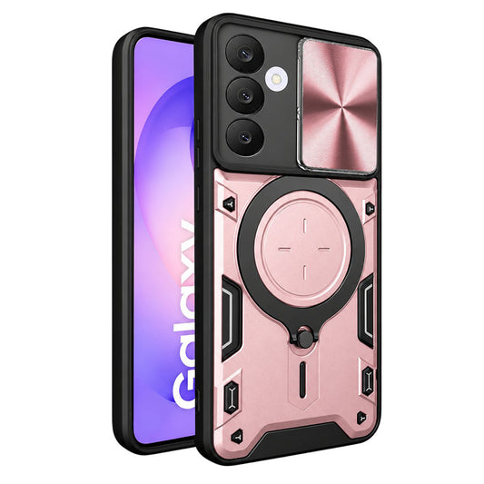 Puzdro na Samsung Galaxy S26 FE S741 / S25 FE, Techsuit, CamGuard Pro, ružovozlaté
