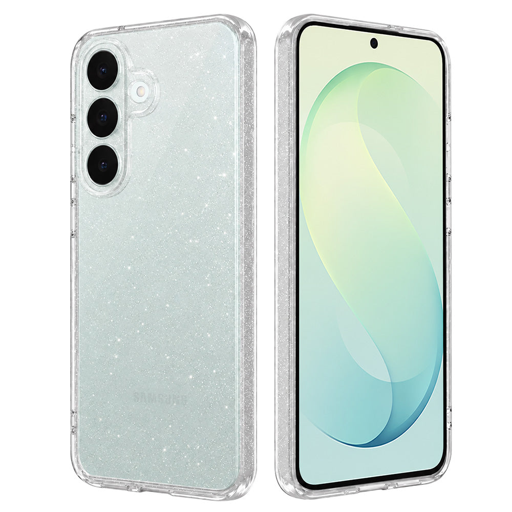 Puzdro pre Samsung Galaxy S26 FE S741 / S25 FE, Techsuit, SparkleSkin, priehľadné
