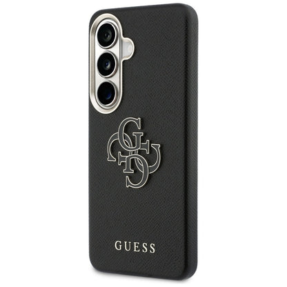 Puzdro pre Samsung Galaxy S26 Plus S947, Guess, 4G Grained Big and Classic Logo, Čierne