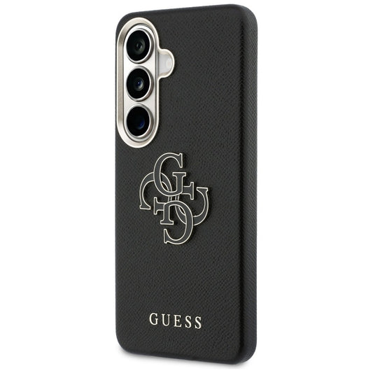 Puzdro pre Samsung Galaxy S26 Plus S947, Guess, 4G Grained Big and Classic Logo, Čierne