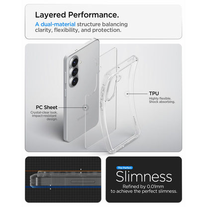 Puzdro pre Samsung Galaxy S26 Plus S947, Spigen, Ultra Hybrid, Transparentné ACS10707