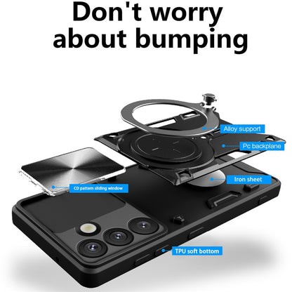 Puzdro pre Samsung Galaxy S26 Plus S947, Techsuit, CamGuard Pro, Čierna