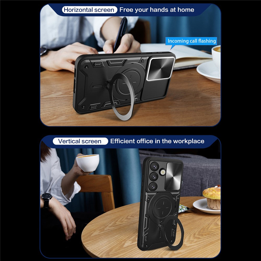 Puzdro pre Samsung Galaxy S26 Plus S947, Techsuit, CamGuard Pro, Čierna