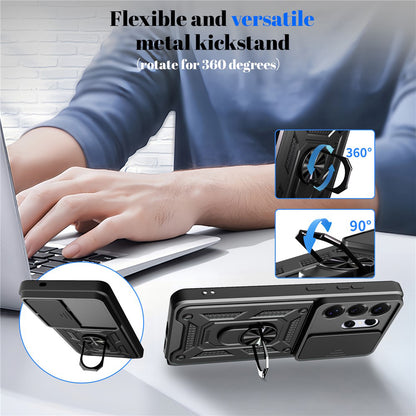 Puzdro pre Samsung Galaxy S26 Plus, Techsuit, CamShield, Ružovo Zlaté