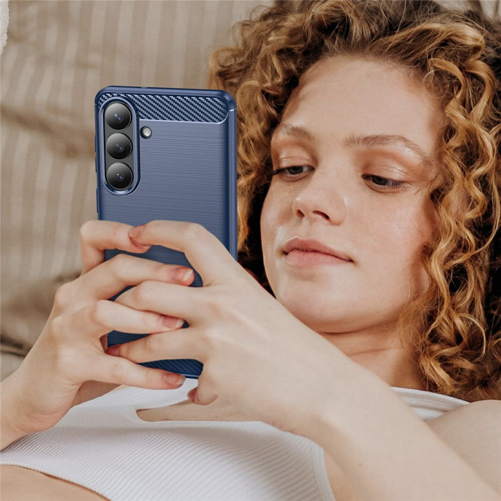 Puzdro pre Samsung Galaxy S26 Plus, Techsuit, Carbon, Modré