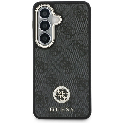 Puzdro pre Samsung Galaxy S26 S942, GUESS, 4G Big Rhinestone Triangle Strap, Čierne