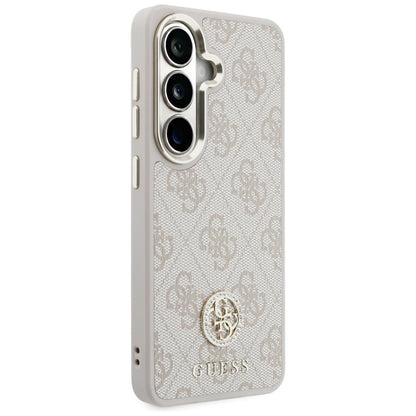 Puzdro pre Samsung Galaxy S26 S942, GUESS, 4G Big Rhinestone Triangle Strap, Ružové