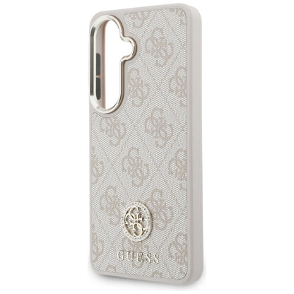 Puzdro pre Samsung Galaxy S26 S942, GUESS, 4G Big Rhinestone Triangle Strap, Ružové
