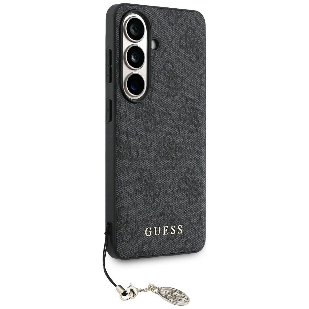 Puzdro pre Samsung Galaxy S26 S942, Guess, 4G Classic Logo Charm, Čierne
