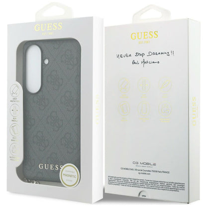 Puzdro pre Samsung Galaxy S26 S942, Guess, 4G Classic Logo Charm, Čierne