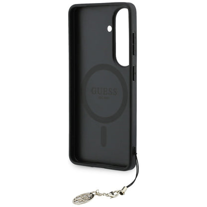 Puzdro pre Samsung Galaxy S26 S942, Guess, 4G Classic Logo Charm, Čierne