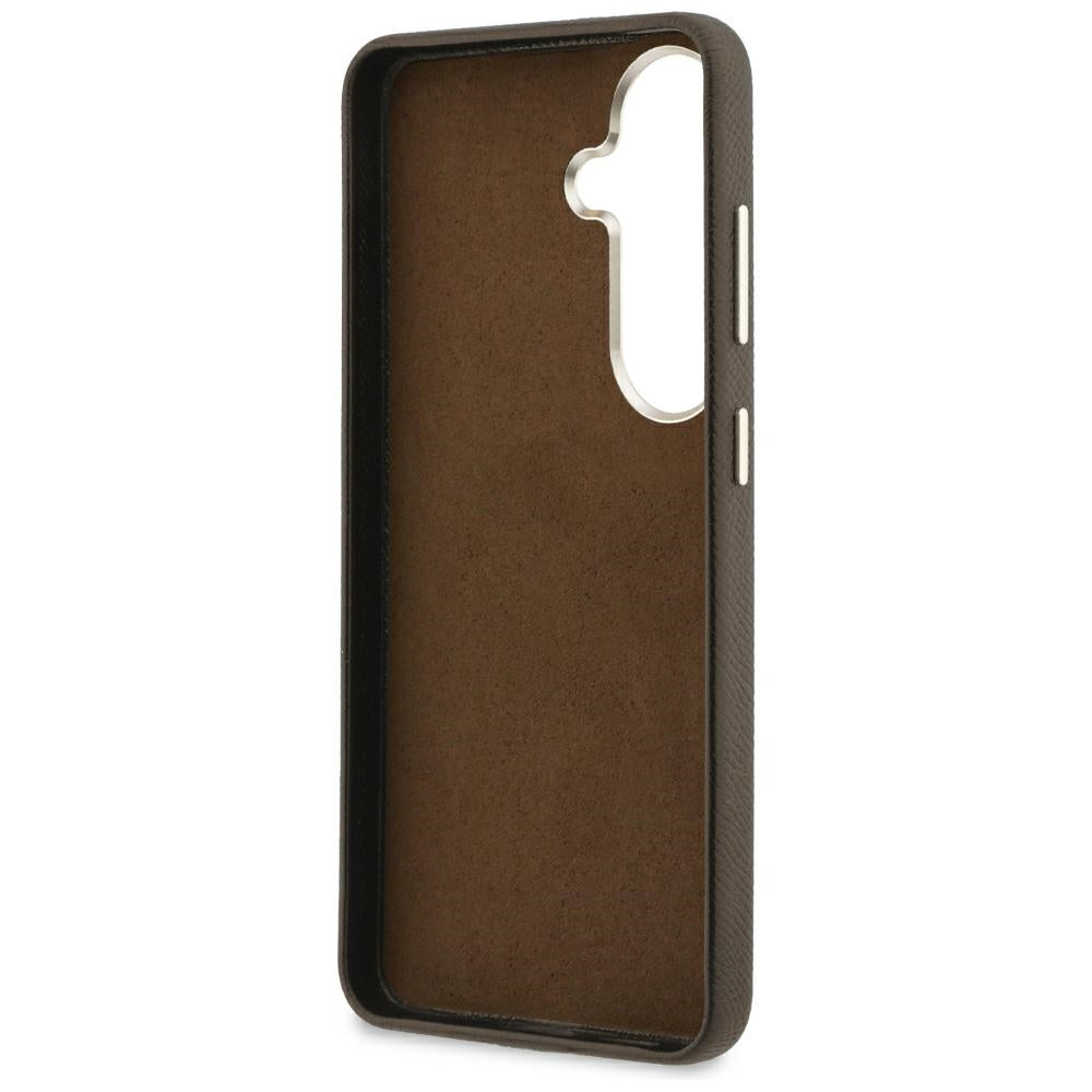 Puzdro pre Samsung Galaxy S26 S942, Guess, 4G Grained Big and Classic Logo, Hnedé