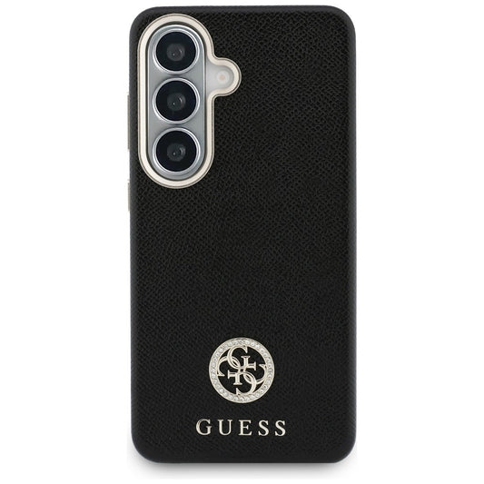 Puzdro pre Samsung Galaxy S26 S942, Guess, Rhinestone Round Logo, Čierne