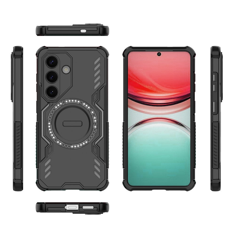 MagSafe Case for Samsung Galaxy S26, Techsuit, ArmorMag, Black