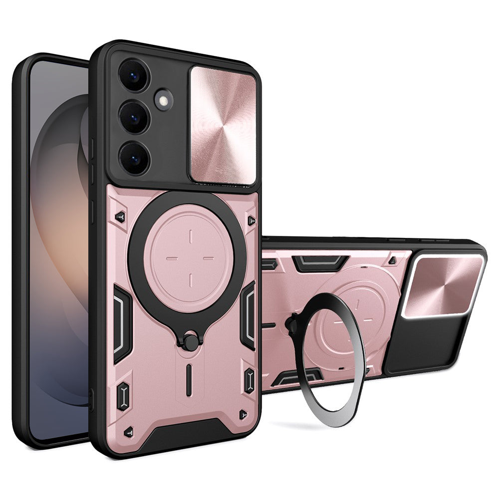 Puzdro pre Samsung Galaxy S26 S942, Techsuit, CamGuard Pro, Ružovo-zlaté