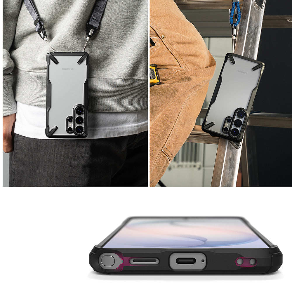 Puzdro pre Samsung Galaxy S26 Ultra S948, Ringke, Fusion X, Čierne