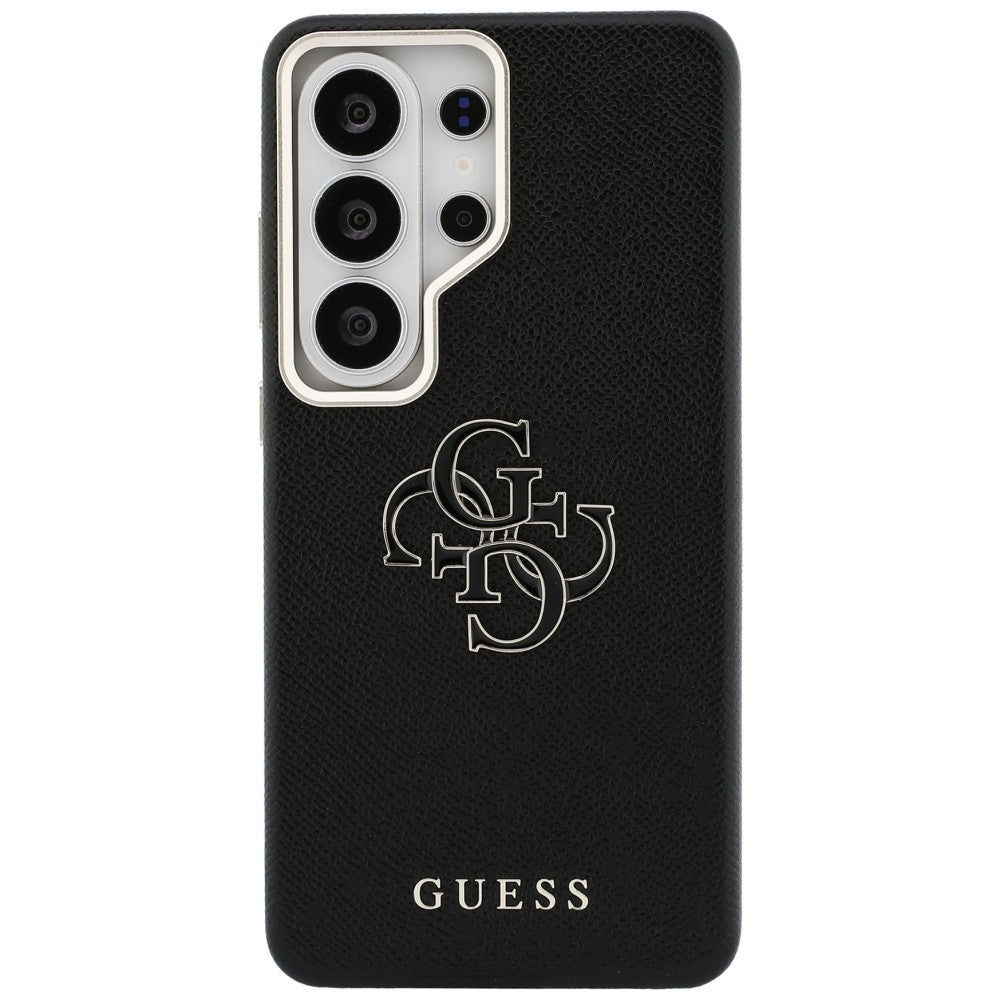 Puzdro pre Samsung Galaxy S26 Ultra S948, Guess, 4G Grained Big and Classic Logo, Čierne