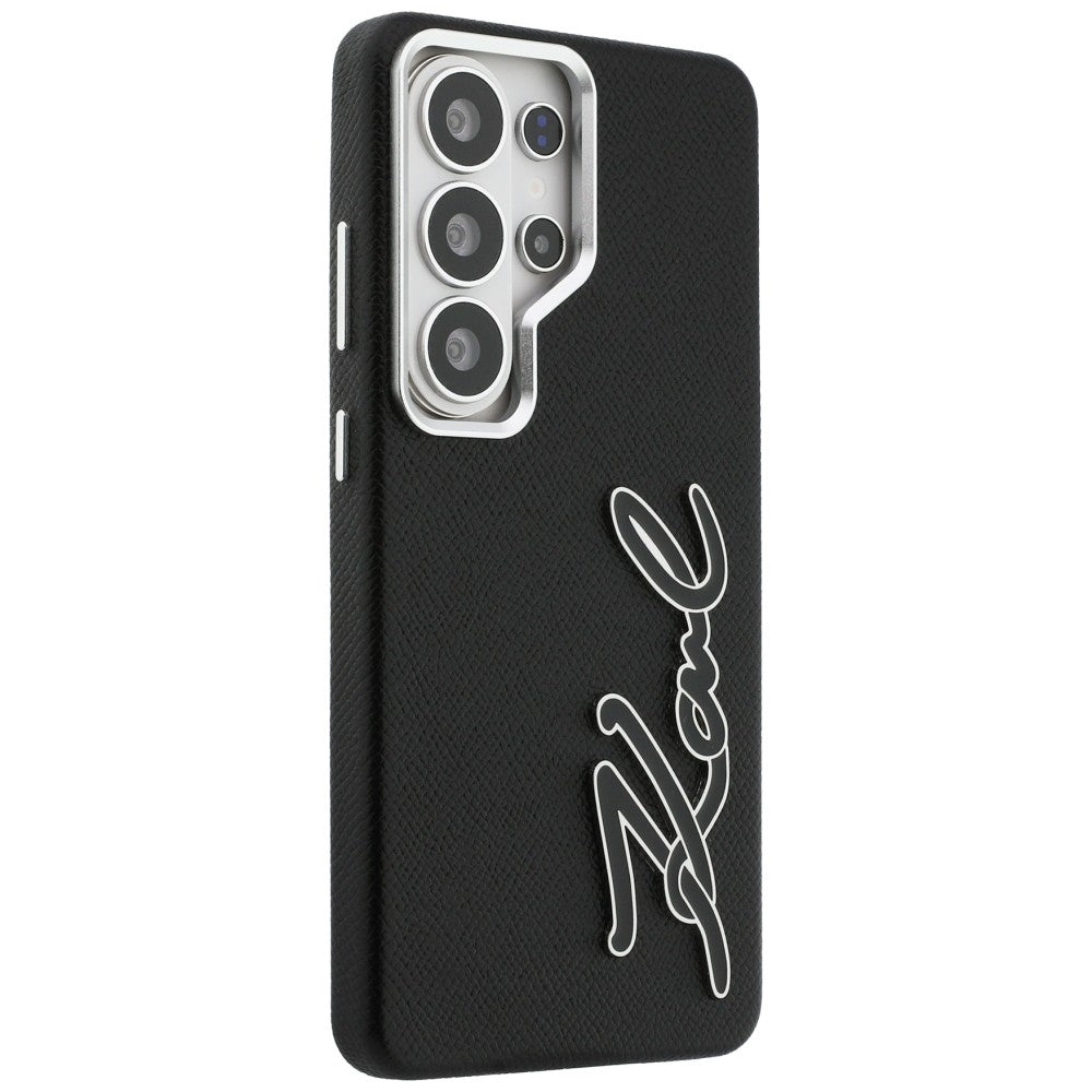 Puzdro pre Samsung Galaxy S26 Ultra S948, Karl Lagerfeld, Signature Resin Logo, Čierne