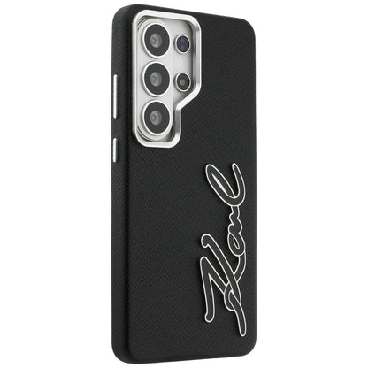 Puzdro pre Samsung Galaxy S26 Ultra S948, Karl Lagerfeld, Signature Resin Logo, Čierne