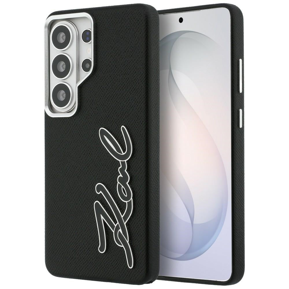 Puzdro pre Samsung Galaxy S26 Ultra S948, Karl Lagerfeld, Signature Resin Logo, Čierne