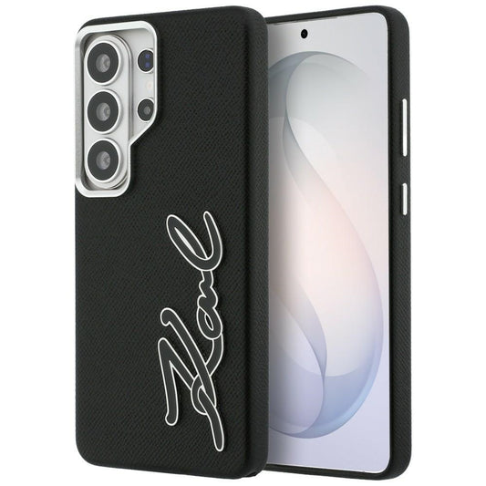 Puzdro pre Samsung Galaxy S26 Ultra S948, Karl Lagerfeld, Signature Resin Logo, Čierne
