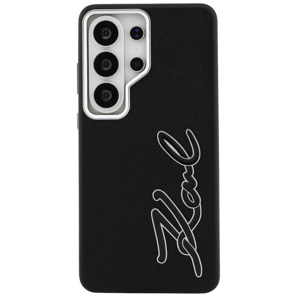 Puzdro pre Samsung Galaxy S26 Ultra S948, Karl Lagerfeld, Signature Resin Logo, Čierne