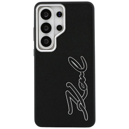 Puzdro pre Samsung Galaxy S26 Ultra S948, Karl Lagerfeld, Signature Resin Logo, Čierne
