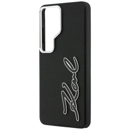 Puzdro pre Samsung Galaxy S26 Ultra S948, Karl Lagerfeld, Signature Resin Logo, Čierne