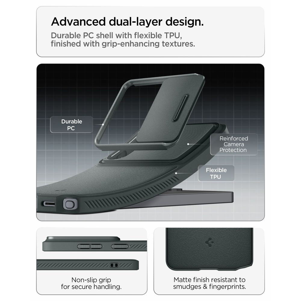 Puzdro pre Samsung Galaxy S26 Ultra S948, Spigen, Optik Armor, Zelená ACS10688