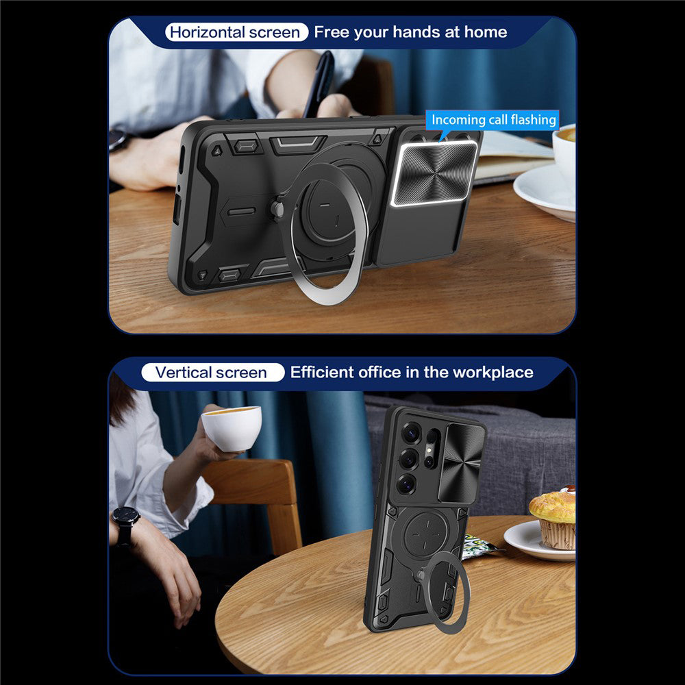 Puzdro pre Samsung Galaxy S26 Ultra, Techsuit, CamGuard Pro, Ružovo Zlaté