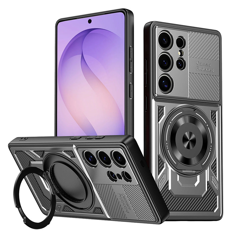 Puzdro pre Samsung Galaxy S26 Ultra, Techsuit, RuggedCam, Sivá