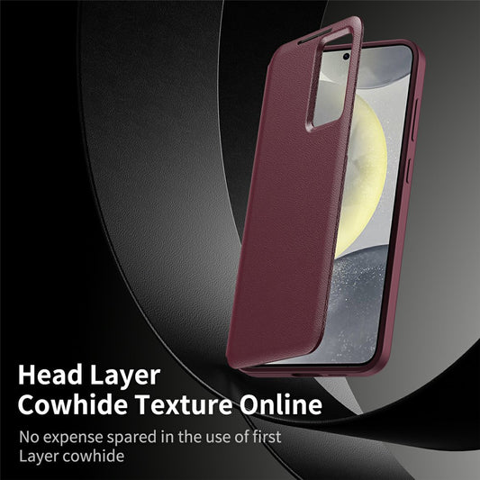 Puzdro pre Samsung Galaxy S26 Ultra, Techsuit, SmartView, Červené