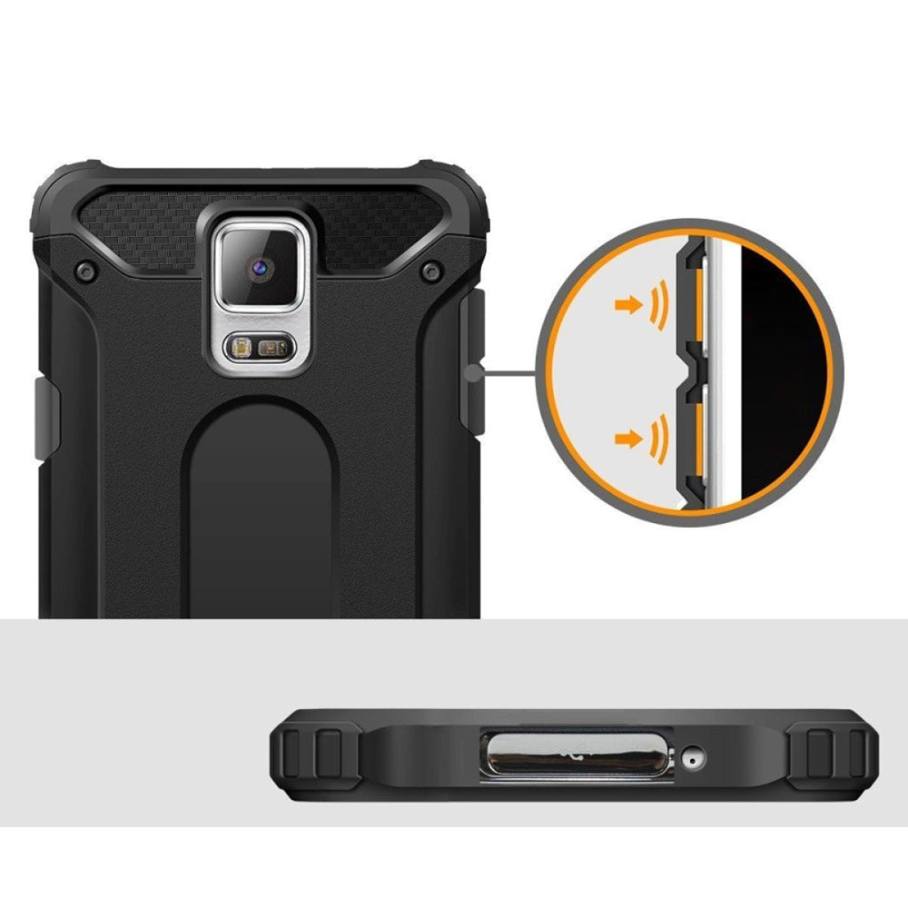 Puzdro pre Samsung Galaxy S5 G900, Techsuit, Hybrid Armor, čierne