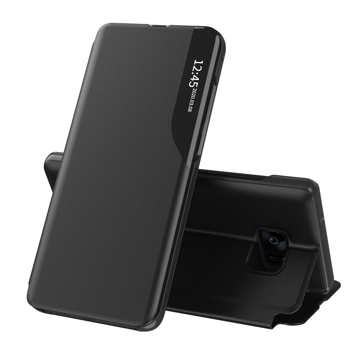 Puzdro pre Samsung Galaxy S7 edge G935, Techsuit, eFold, Čierne