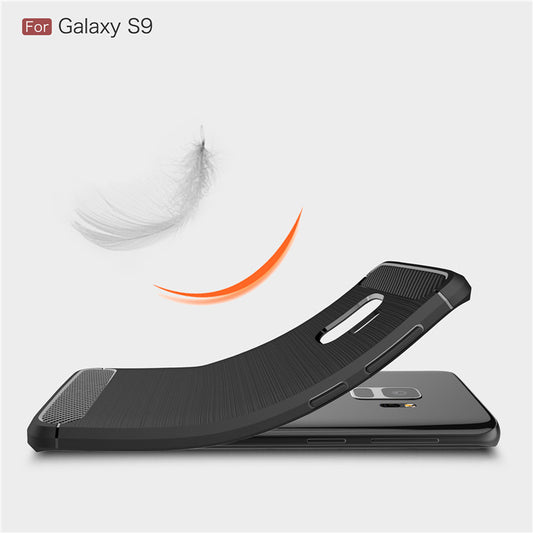 Puzdro pre Samsung Galaxy S9 G960, Techsuit, Karbón, Čierne