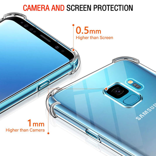Obal na Samsung Galaxy S9 G960, Techsuit, nárazuvzdorný priehľadný, transparentný