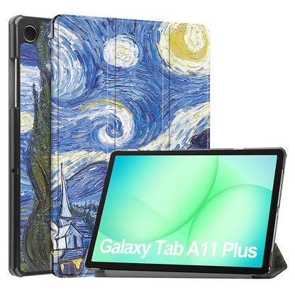 Obal na Samsung Galaxy Tab A11+ / Tab A9+, Techsuit, FoldPro Starry Night, viacfarebný
