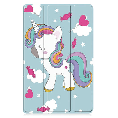 Obal na Samsung Galaxy Tab A11+ / Tab A9+, Techsuit, FoldPro Unicorn, viacfarebný